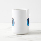 Mug Chat aux yeux bleus adorable design visage de chat (Centre)