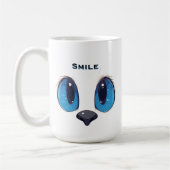 Mug Chat aux yeux bleus adorable design visage de chat (Gauche)