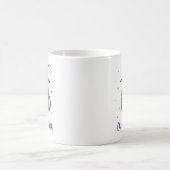 Mug Chat avec casquette sorcier et nom mignon Hallowee (Centre)