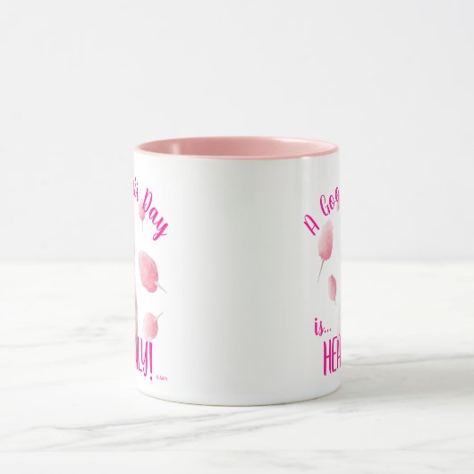 Mug Chat Avec Coton Candy Cheveux (Centre)