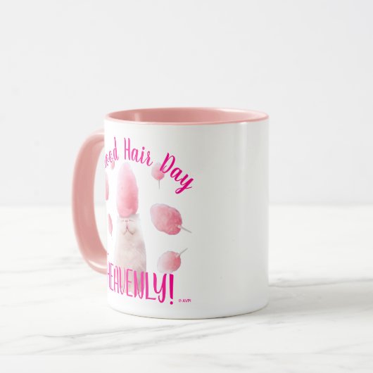 Mug Chat Avec Coton Candy Cheveux (Devant gauche)