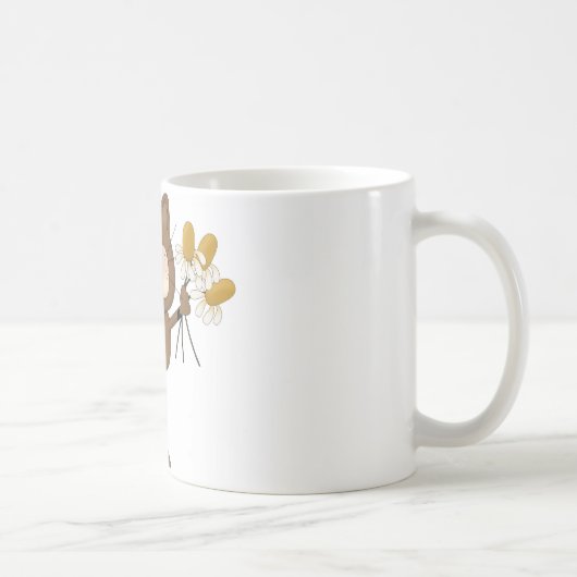 Mug Chat avec des marguerites (Droite)