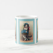 Mug "Chat avec des myosotis des marais 2" cru (Centre)