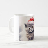 Mug Chat avec le chapeau du Père Noël (Devant gauche)
