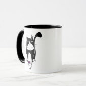 Mug Chat avec le présent de souris (Devant gauche)
