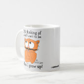 Mug Chat avec moustache de dessin animé et dicton drôl (Devant gauche)