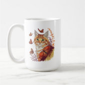 Mug Chat avec papillons Monarch (Gauche)