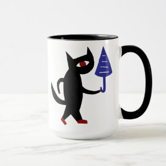 Mug Chat avec un parapluie