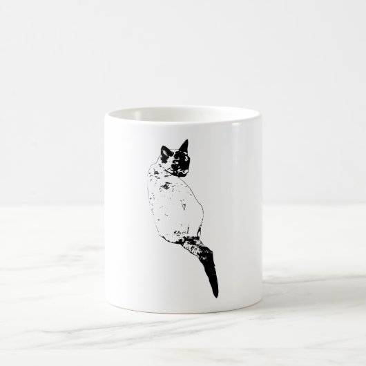 Mug Chat avec un Tour Confiant (Centre)