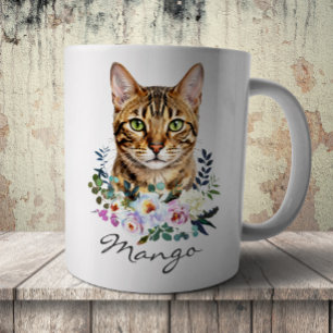 Mug Chat Bengal à l'aquarelle