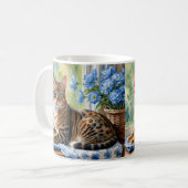 Mug Chat Bengal Aquarelle (Devant gauche)