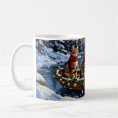 Mug Chat Bengal Noël Bateau Fêtes (Gauche)
