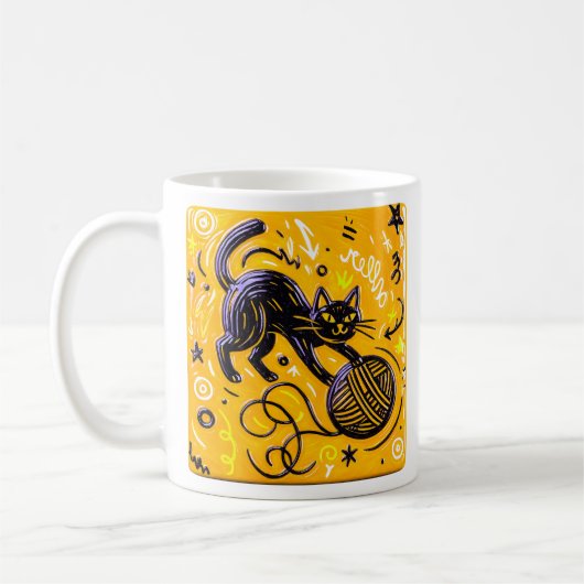 Mug Chat bicolore (Gauche)