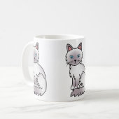 Mug Chat Birman / Ragdoll au point lilas (Devant gauche)