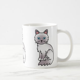 Mug Chat Birman / Ragdoll au point lilas