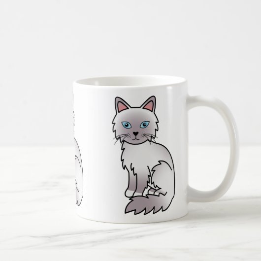 Mug Chat Birman / Ragdoll au point lilas (Droite)