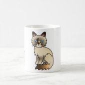 Mug Chat Birman / Ragdoll au point tortie (Centre)