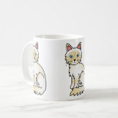 Mug Chat Birman / Ragdoll au tabby crème pointe (Devant gauche)
