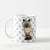 Mug Chat Birman / Ragdoll Point Chocolat & Pattes Mign (Gauche)