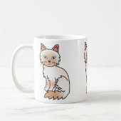 Mug Chat Birman / Ragdoll Point Rouge (Gauche)