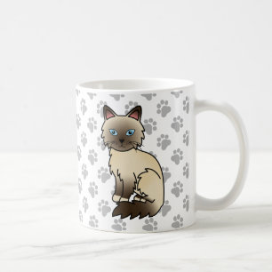 Mug Chat Birman / Ragdoll pointe chocolat & pattes mig