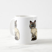 Mug Chat Birman / Ragdoll tabby pointé (Devant gauche)