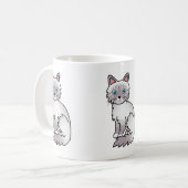 Mug Chat birman tabby point lilas / Ragdoll dessin ani (Devant gauche)