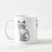 Mug Chat birman tabby point lilas / Ragdoll dessin ani (Gauche)