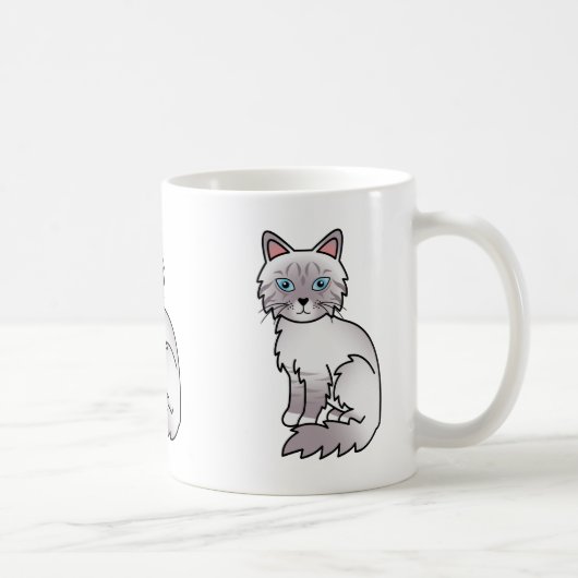 Mug Chat birman tabby point lilas / Ragdoll dessin ani (Droite)