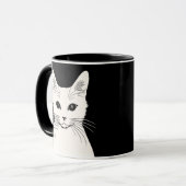 Mug chat blanc (Devant gauche)
