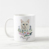 Mug Chat blanc aquarelle (Gauche)