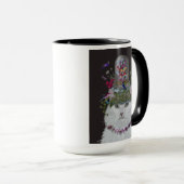 Mug Chat blanc avec cloche papillon (Devant droit)