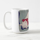 Mug Chat Blanc Jouant Avec Une Chaîne, Hiroshige (Gauche)
