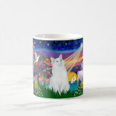 Mug Chat blanc - Nuit magique (Centre)