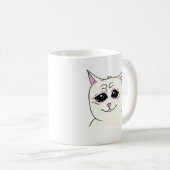 MUG CHAT BLANC SIGMA SAD FACE ANIMAL (Devant droit)