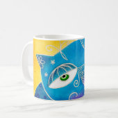 Mug Chat bleu (Devant gauche)