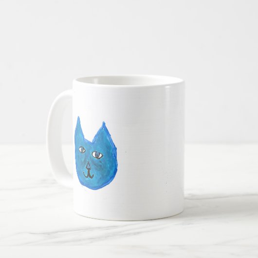 Mug chat bleu (Devant gauche)