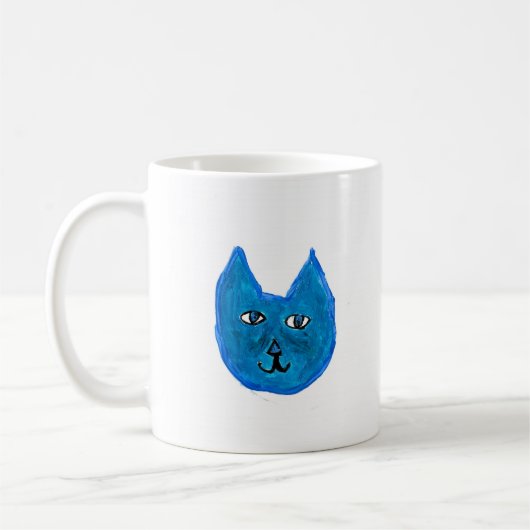 Mug chat bleu (Gauche)