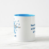 Mug Chat bleu avec Musique violon (Centre)