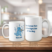 Mug Chat bleu avec Musique violon