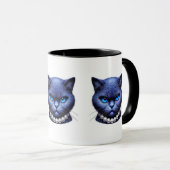 Mug Chat bleu en colère dans des perles Moody Vibes d' (Devant droit)