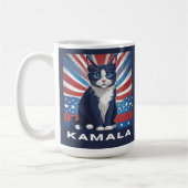 Mug Chat bleu pour Kamala 2024 Démocrate aux élections (Gauche)