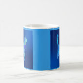 Mug Chat Bleu Rentrant à la Maison (Centre)