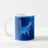 Mug Chat Bleu Rentrant à la Maison (Gauche)