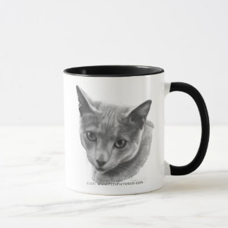 Mug Chat bleu russe