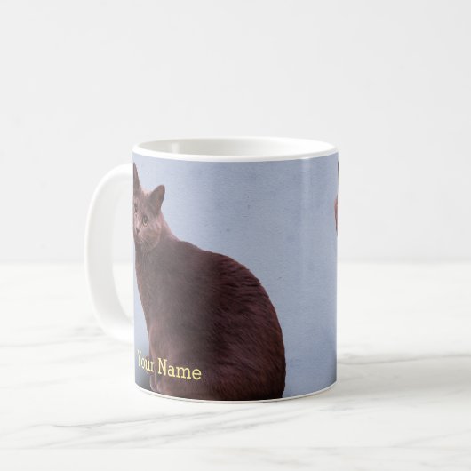 Mug Chat bleu russe de Kitty (Devant gauche)