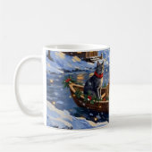 Mug Chat Bleu Russe Noël Bateau Fêtes (Gauche)