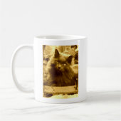 Mug Chat bleu russe vintage à long haïl (Gauche)