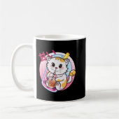 Mug Chat Boba Tea Bubble Tea Amoureux des chats Anime  (Gauche)