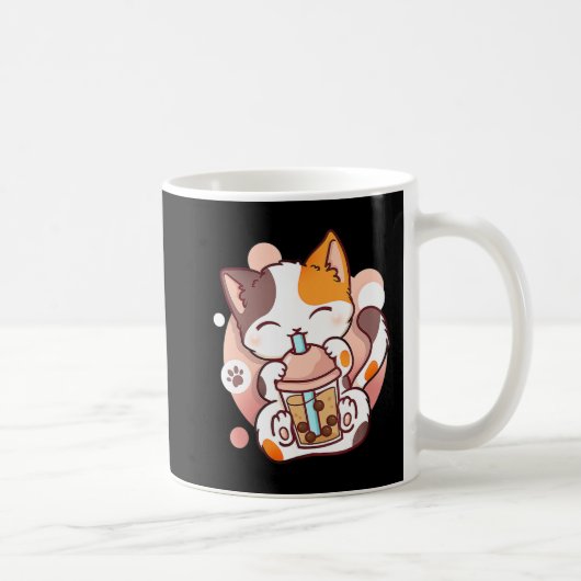 Mug Chat Boba Tea Bubble Tea Anime Kawaii Neko pour fi (Droite)
